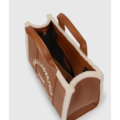 Karl Lagerfeld Rue St-Guillaume tote mediano Mujer Marrón Oscuro - detalle