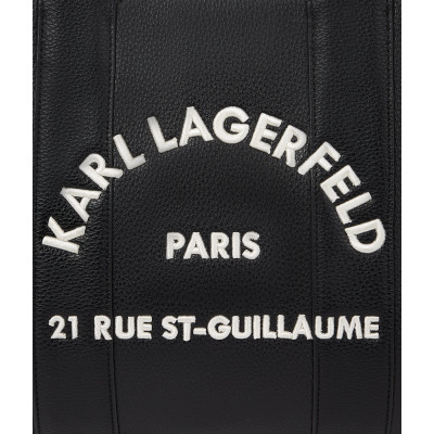 Karl Lagerfeld Rue St-Guillaume tote mediano Mujer Negro - vista lateral