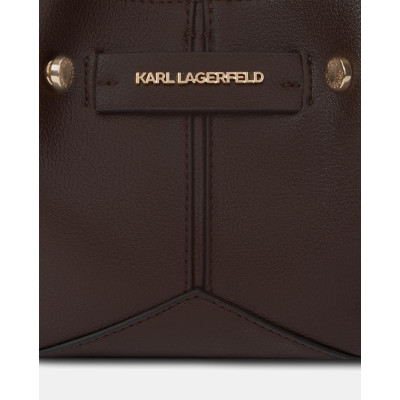 Karl Lagerfeld K/Pierced Mini Tote Mujer Marrón Chocolate - detalle
