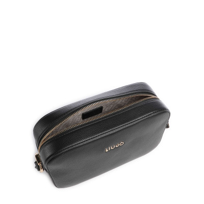 Liu Jo Medium Bandolera Mujer Negra Logo Metálico - vista 5