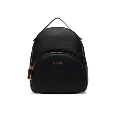 Mochila Liu Jo Manhattan Mujer Negra Monograma | Lázaro Zapaterías