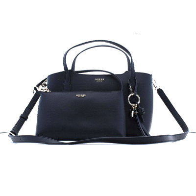 Bolso Guess Melody Negro Satchel | Lázaro