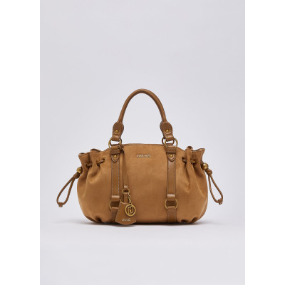 Liu Jo bolso saco pequeño con cordón camel AF6081 perspectiva lateral