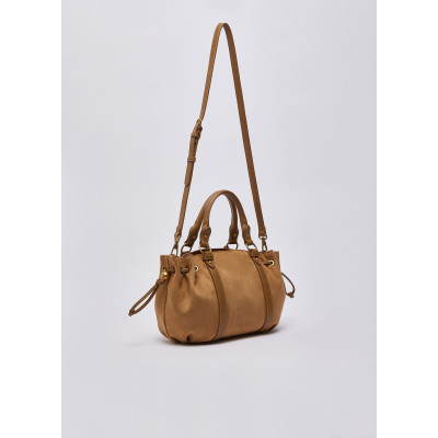 Liu Jo bolso saco pequeño con cordón camel AF6081 detalle acabado y logo