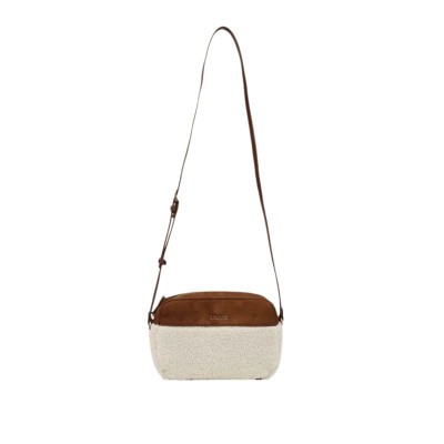Liu Jo Manhattan bandolera mujer beige cámara AF6211 perspectiva lateral