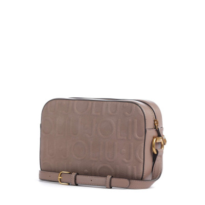 Liu Jo Manhattan bandolera mujer taupe cámara AF6211 perspectiva lateral
