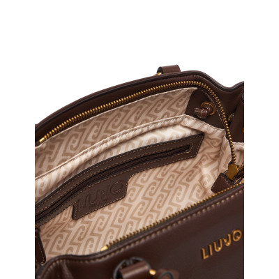 Bolso de mano Liu Jo AF6081 marron detalle logo dorado