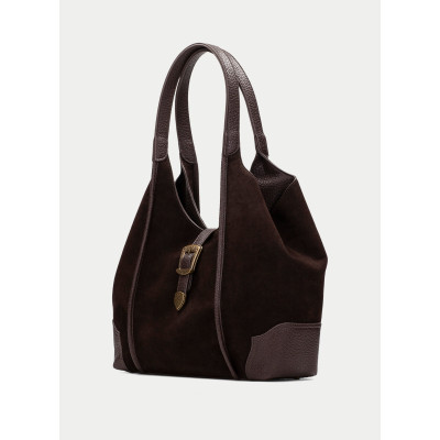 Bolso hobo Hispanitas chocolate BI264939 perspectiva lateral