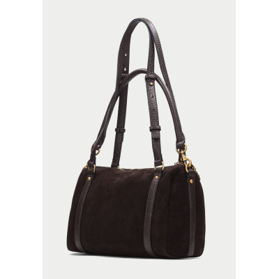 Bolso bowling Hispanitas marrón BI264936 perspectiva lateral