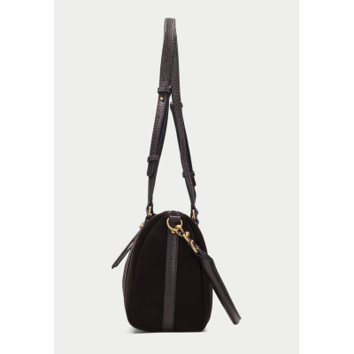 Bolso bowling Hispanitas marrón BI264936 interior y compartimentos