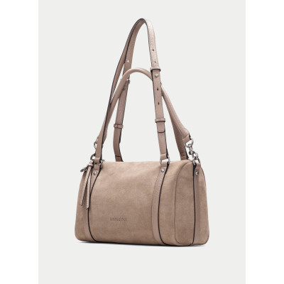 Bolso bowling Hispanitas piel taupe BI264936 perspectiva lateral