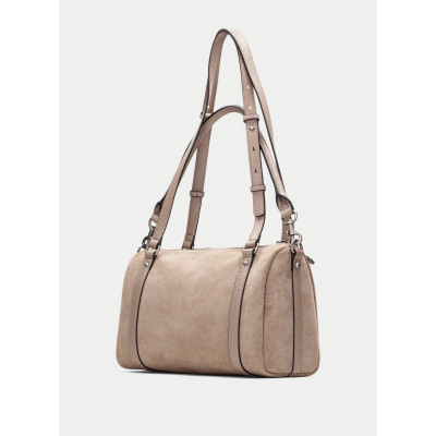 Bolso bowling Hispanitas piel taupe BI264936 vista trasera