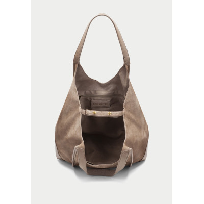 Hispanitas Bolso Hobo Serraje Taupe BI264939 | Lázaro Zapaterías