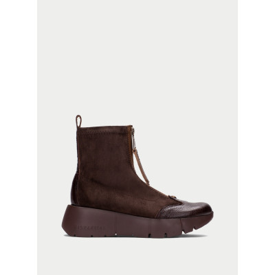 Botines Cuña Hispanitas HI265104 Café Cuero | Lázaro