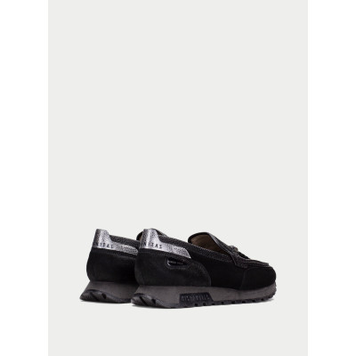 Hispanitas Mocasines Serraje Café Adorno HI265128 vista trasera