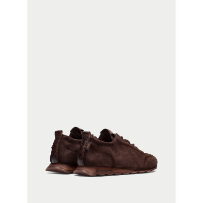 Hispanitas Zapatillas Zinnia Piel Chocolate HI265083 vista trasera y talón