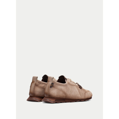 Hispanitas Zapatillas Zinnia Piel Taupe HI265083 vista trasera y talón