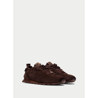Zapatillas hispanitas mujer chocolate Sneakers Zinnia HI265083 perspectiva tres cuartos