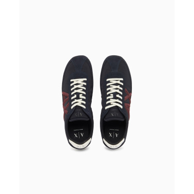 Zapatillas Armani Exchange Hombre Marino XM003390 vista trasera y talon