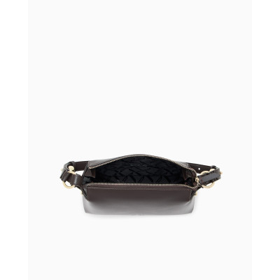 Bolso Hombro Armani Exchange Marrón XW002990 perspectiva lateral tres cuartos