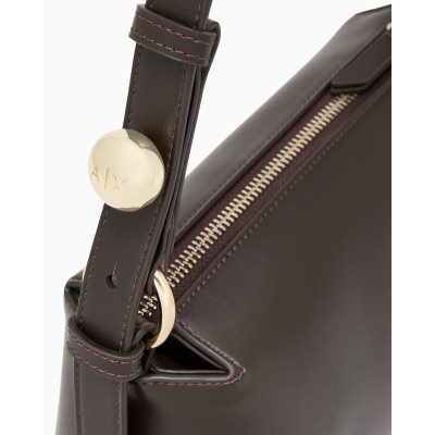 Bolso Hombro Armani Exchange Marrón XW002990 base y estructura