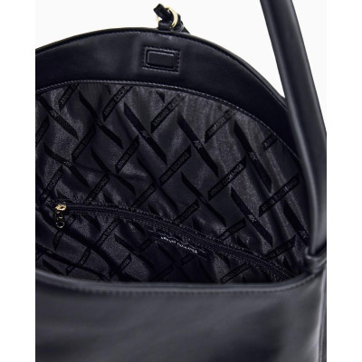 Bolso Hobo Armani Exchange Alice Negro XW002989 interior forrado y capacidad