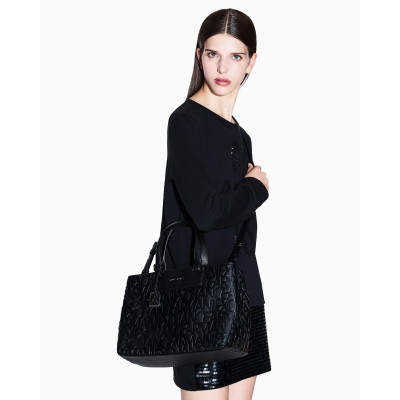 Bolso Shopper Armani Exchange Negro XW001222 vista cenital