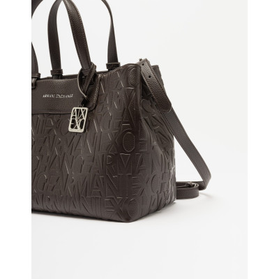 Bolso Tote Armani Exchange Marrón | Lázaro