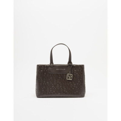 Bolso Tote Armani Exchange Marrón XW001222 perspectiva lateral tres cuartos