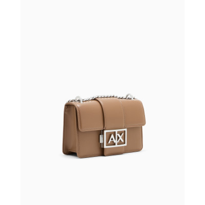 Bolso Bandolera Armani Exchange Messenger Camel XW000071 perspectiva lateral tres cuartos