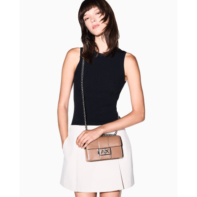 Bolso Bandolera Armani Exchange Messenger Camel XW000071 base y estructura