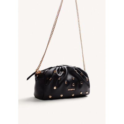 Bolso Bandolera Gioseppo Tachas Negro 80647 perspectiva lateral