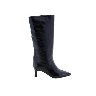 Botas Lázaro Altas Tacón Negro Piel YRH5191-67