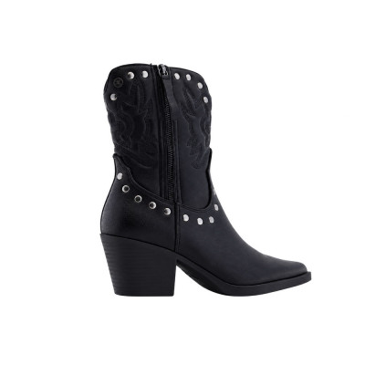 Botines Xti Mujer Negro Negro | Lázaro