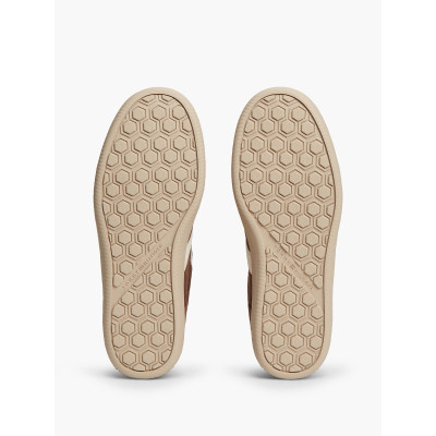 Zapatillas Tommy Hilfiger Mujer TH Tribeca marrón y blanco vista superior cenital