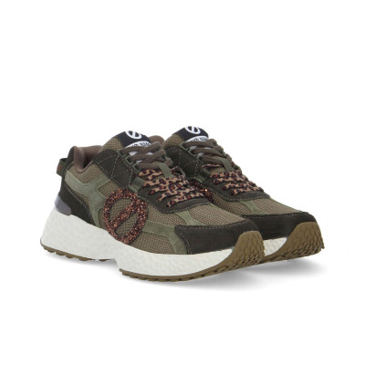 Zapatillas No Name Mujer Carter 2.0 Runner kaki bronce perspectiva tres cuartos