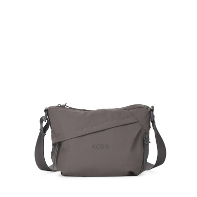 Bandolera grande KCB Zig taupe vista frontal completa