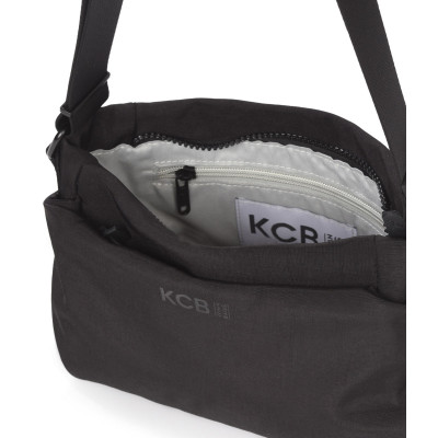 Bandolera pequeña KCB Bind negro detalle compartimentos