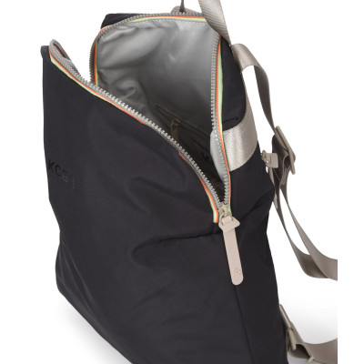 Mochila KCB Glow negro detalle tejido semibrillante
