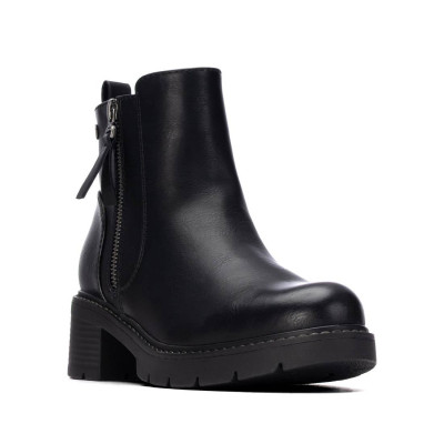 Botines Xti Basic mujer negro 130710 perspectiva tres cuartos