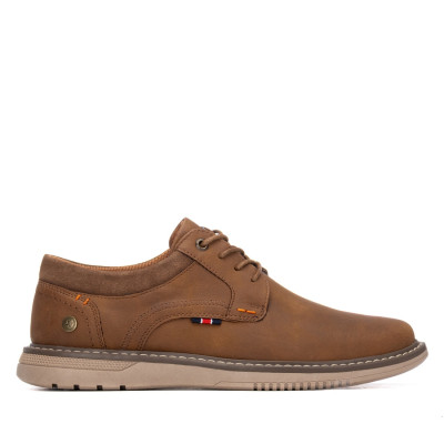 Zapatos Xti Basic hombre blucher marrón 146725 vista lateral