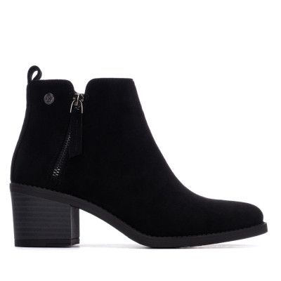 Botines Xti Basic mujer tacón negro 130713 vista lateral