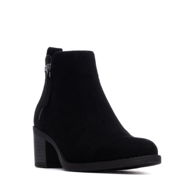 Botines Xti Basic mujer tacón negro 130713 perspectiva tres cuartos