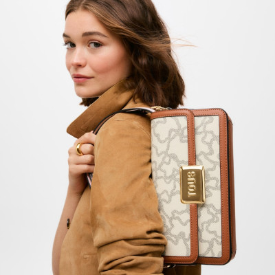 Bolso Bandolera Tous Mujer Box Logo Beige 2002462102