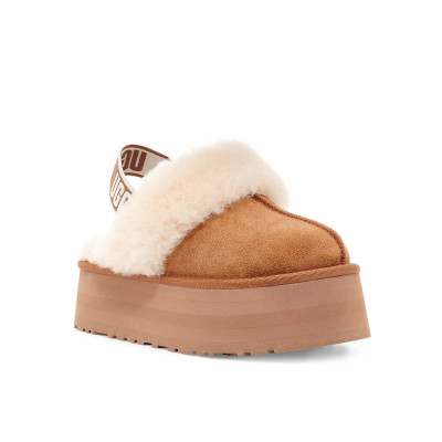 Zuecos UGG Funkette Plataforma Mujer Cuero 1113474 vista frontal cenital