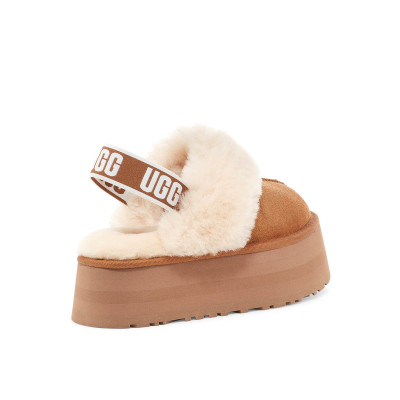 Zuecos UGG Funkette Plataforma Mujer Cuero 1113474 vista trasera y talon
