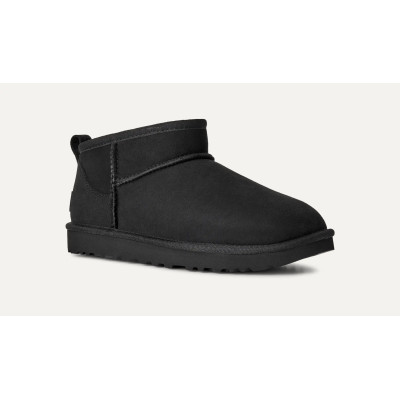 Botines UGG Classic Ultra Mini Mujer Negro 1116109 vista frontal cenital