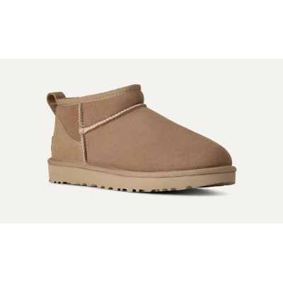 Botines UGG Classic Ultra Mini Mujer Sand Arena 1116109 vista frontal cenital