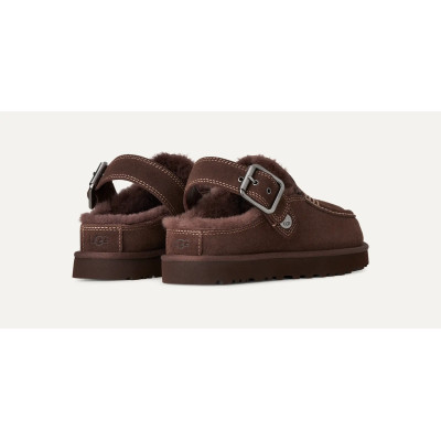 Zuecos UGG Goldenstar Evelina Mujer Burnt Cedar 1180251 vista trasera y talon