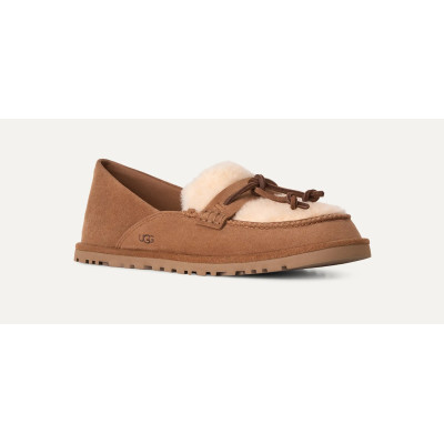 Mocasines UGG Zora Mujer Chestnut Piel 1182151 vista frontal cenital